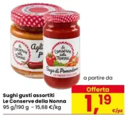 Eurospar Sughi gusti assortiti Le Conserve della Nonna offerta