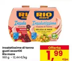 Eurospar Insalatissime di tonno gusti assortiti Rio mare offerta