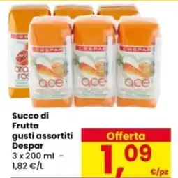 Eurospar Succo di Frutta gusti assortiti Despar offerta