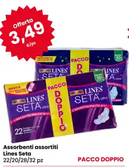 Eurospar Assorbenti assortiti Lines Seta offerta
