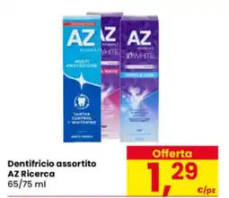 Eurospar Dentifricio assortito AZ Ricerca offerta
