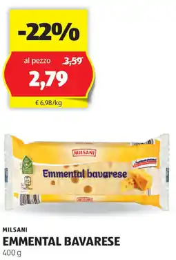 ALDI MILSANI emmental bavarese offerta