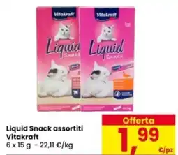 Eurospar Liquid Snack assortiti Vitakraft offerta
