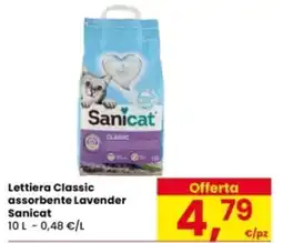 Eurospar Lettiera Classic assorbente Lavender Sanicat offerta