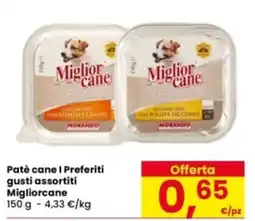 Eurospar Patè cane I Preferiti gusti assortiti Migliorcane offerta