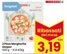 Eurospar 2 Pizze Margherita Despar offerta