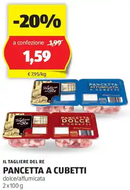 ALDI Il tagliere del re pancetta a cubetti dolce/affumicata offerta