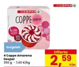 Eurospar 4 Coppe Amarena Despar offerta