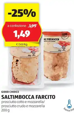 ALDI Good choice saltimbocca farcito offerta