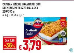 Famila CAPITAN FINDUS I GRATINATI CON SALMONE/ MERLUZZO D'ALASKA offerta