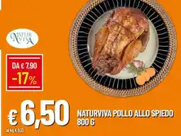 Famila NATURVIVA POLLO ALLO SPIEDO 800 G offerta