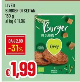 Famila LIVEG BURGER DI SEITAN offerta