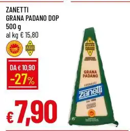 Famila ZANETTI GRANA PADANO DOP 500 g offerta
