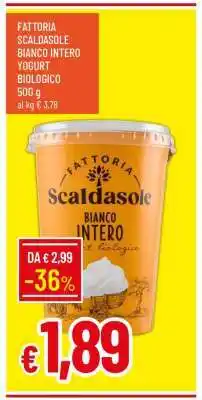 Famila Fattoria Scaldasole Bianco Intero Yogurt Biologico offerta