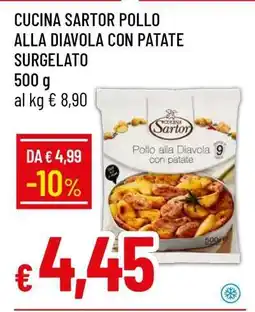 Famila CUCINA SARTOR POLLO ALLA DIAVOLA CON PATATE SURGELATO offerta