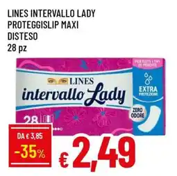 Famila LINES INTERVALLO LADY PROTEGGISLIP MAXI DISTESO offerta