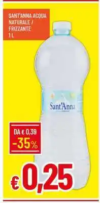 Famila SANT'ANNA ACQUA NATURALE / FRIZZANTE 1 L offerta