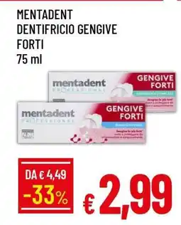 Famila MENTADENT DENTIFRICIO GENGIVE FORTI offerta