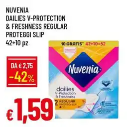Famila NUVENIA DAILIES V-PROTECTION & FRESHNESS REGULAR PROTEGGI SLIP offerta
