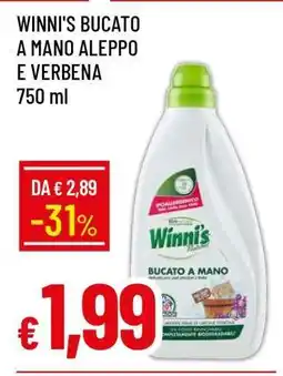 Famila WINNI'S BUCATO A MANO ALEPPO E VERBENA offerta