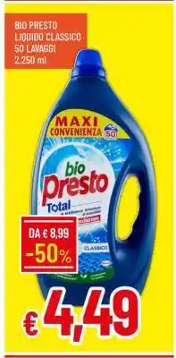 Famila BIO PRESTO LIQUIDO CLASSICO 50 LAVAGGI offerta