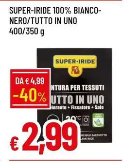 Famila SUPER-IRIDE 100% BIANCO-NERO/TUTTO IN UNO offerta