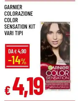 Famila GARNIER COLORAZIONE COLOR SENSATION KIT VARI TIPI offerta