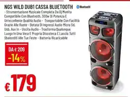 Famila NGS WILD DUB1 CASSA BLUETOOTH offerta