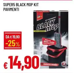 Famila SUPER5 BLACK MOP KIT PAVIMENTI offerta