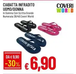 Famila CIABATTA INFRADITO UOMO/DONNA offerta
