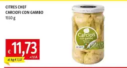 Famila CITRES CHEF CARCIOFI CON GAMBO offerta