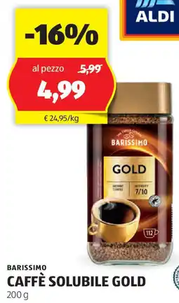 ALDI BARISSIMO Caffè solubile gold offerta
