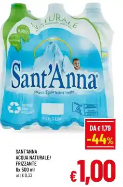 A&O Sant'anna acqua naturale/frizzante offerta