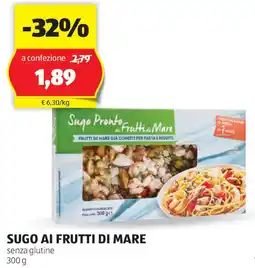 ALDI Sugo ai frutti di mare senza glutine offerta