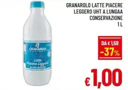 A&O Granarolo latte piacere leggero uht a lungaa conservazione offerta