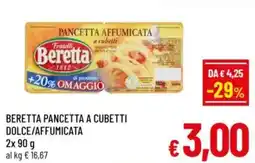 A&O Beretta pancetta a cubetti dolce/affumicata offerta