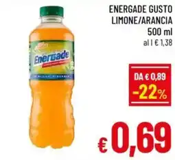 A&O Energade gusto limone/arancia offerta