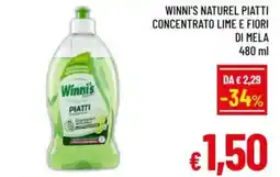 A&O Winni's naturel piatti concentrato lime e fiori di mela offerta