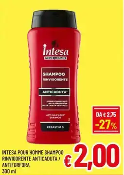 A&O Intesa pour homme shampoo rinvigorente anticaduta / antiforfora offerta