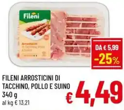 A&O Fileni arrosticini di tacchino, pollo e suino offerta