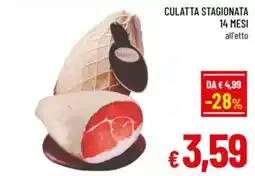 A&O Culatta stagionata 14 mesi offerta