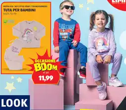 ALDI Peppa pig / my little pony/transformers tuta per bambini taglie: 92-116 offerta
