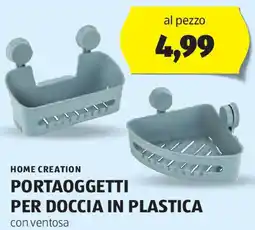 ALDI HOME CREATION Portaoggetti per doccia in plastica offerta