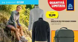 ALDI CRANE Giacca in pile per uomo e donna offerta