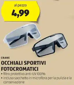 ALDI CRANE Occhiali sportivi fotocromatici offerta