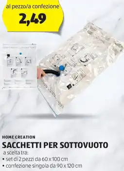 ALDI HOME CREATION Sacchetti per sottovuoto offerta