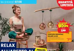 ALDI BELAVI Lampada orientale solare a led offerta
