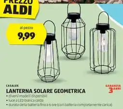 ALDI CASALUX Lanterna solare geometrica offerta