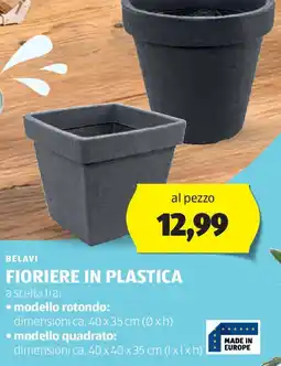 ALDI BELAVI Fioriere in plastica offerta