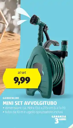 ALDI GARDENLINE Mini set avvolgitubo offerta